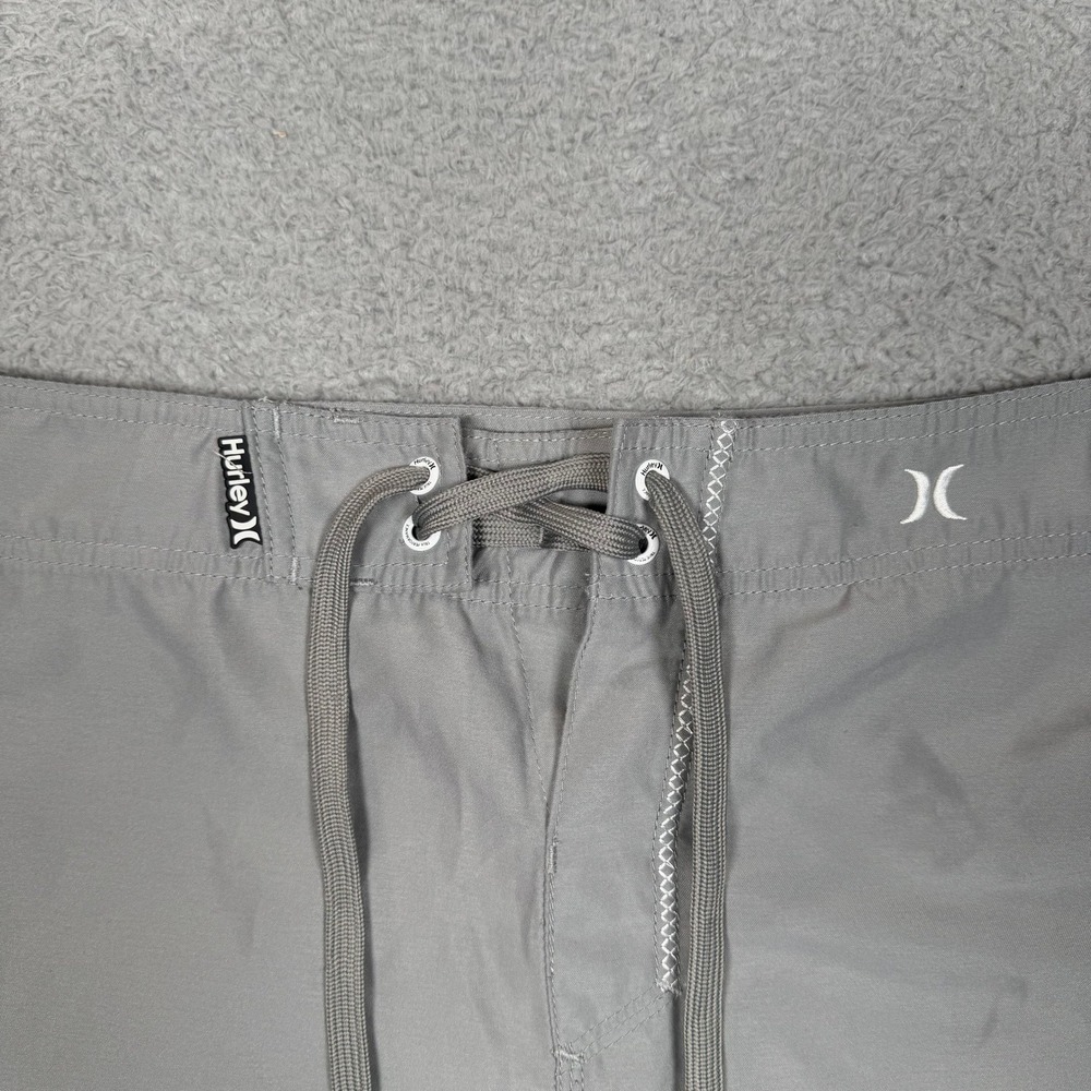 Hurley Mens Board Shorts Size 36 Grey Blue Orange Colorblock Cargo Swim Trunks - Picture 8 of 12